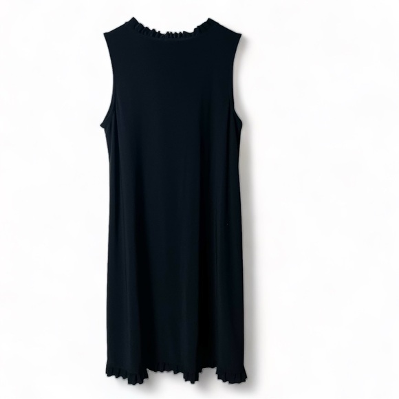 Nick & Nash - Black Tank Sheath Dress with Ruffle Collar - Sz. M - Picture 2 of 6